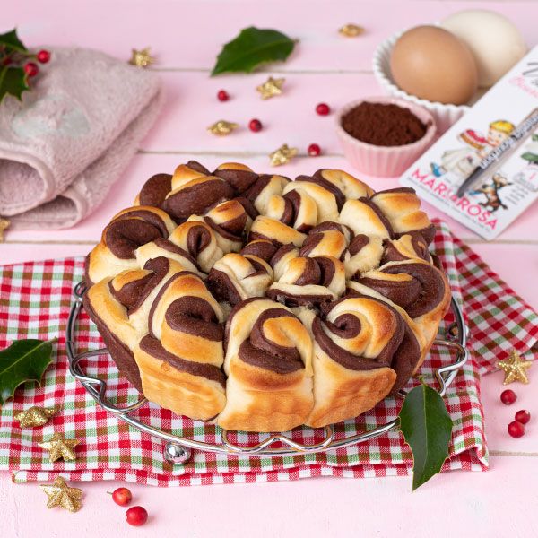 Torta di rose bicolore 