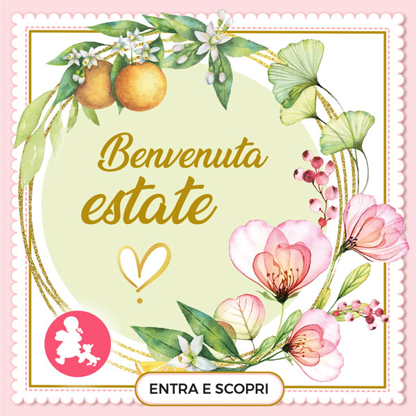 Pulsante benvenuta estate