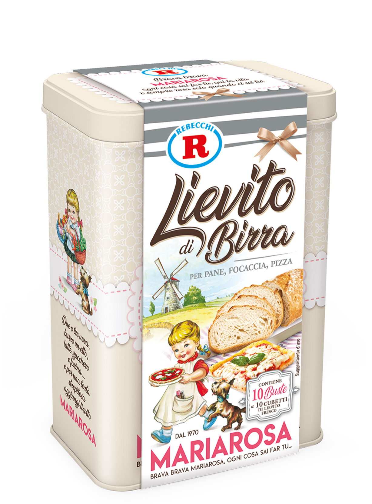 Latta Mariarosa lievito di birra