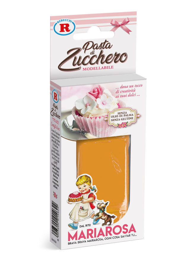 Pasta di zucchero arancione