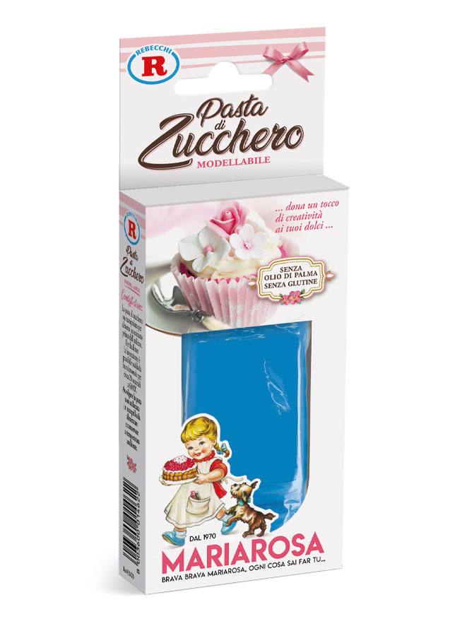 Pasta di zucchero blu