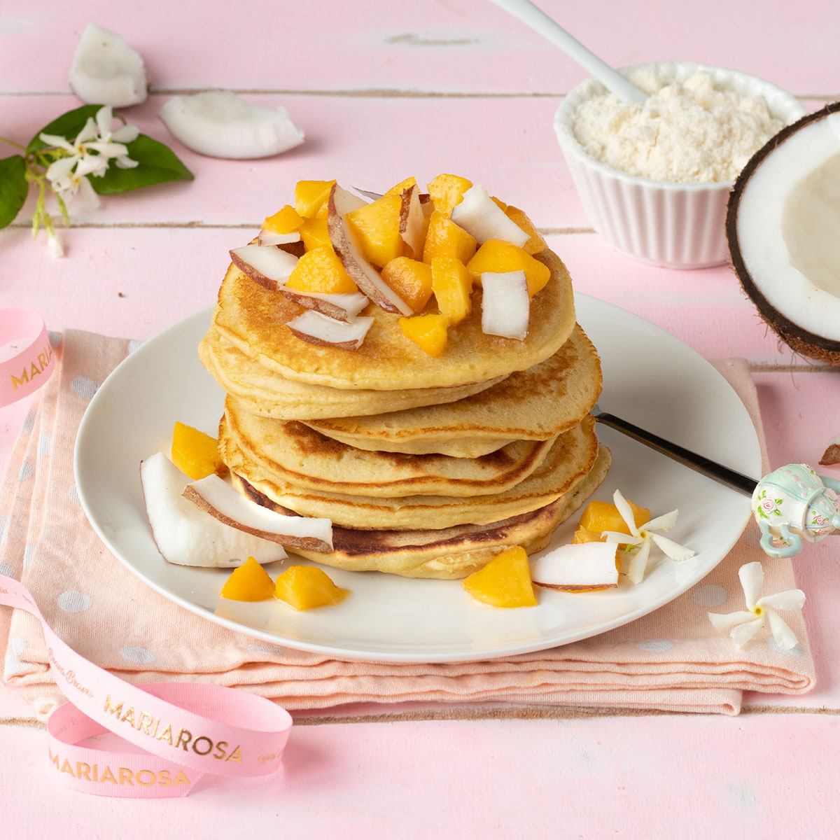 Pancakes con farina di cocco