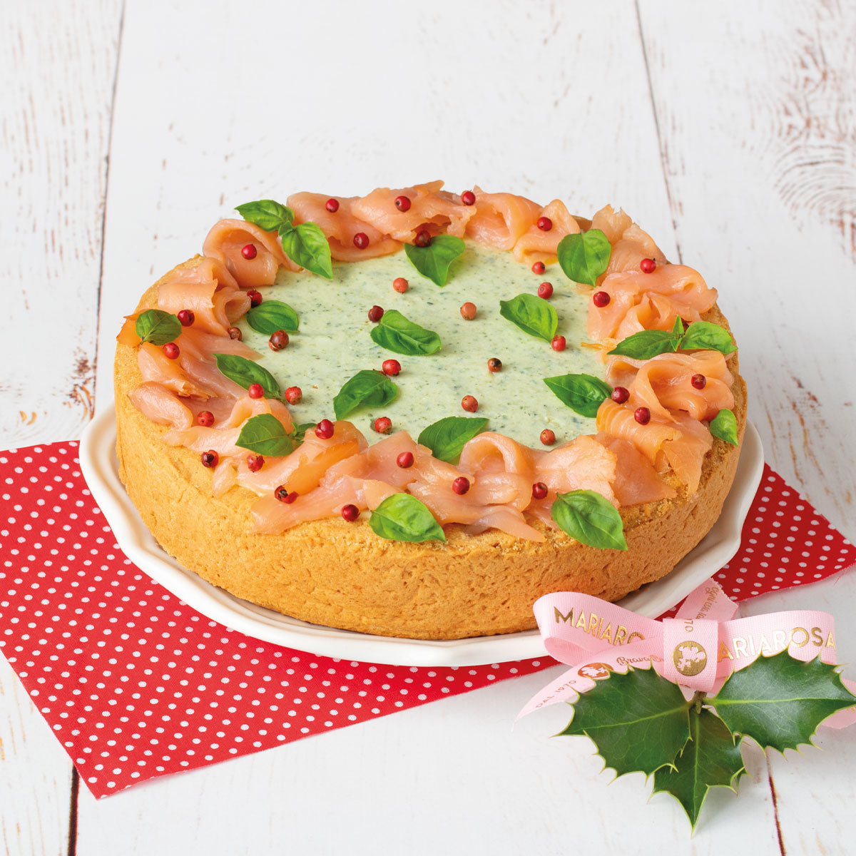 Crostata salmone e zucchine