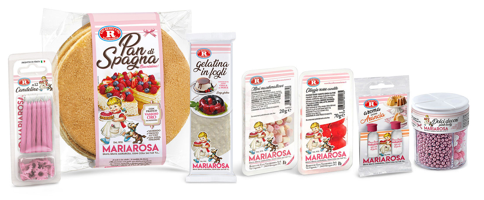 I prodotti Mariarosa che occorrono per realizzare la ricetta Chiffon Cake