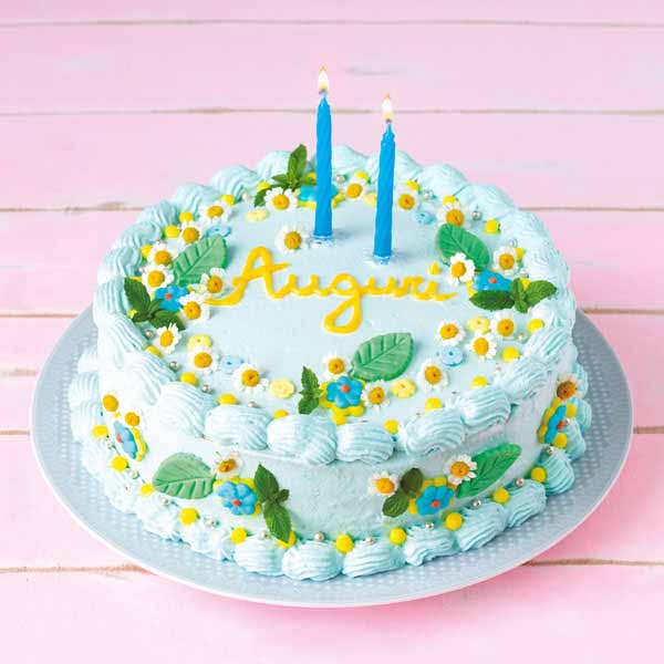 Torta di compleanno alle pesche e yogurt