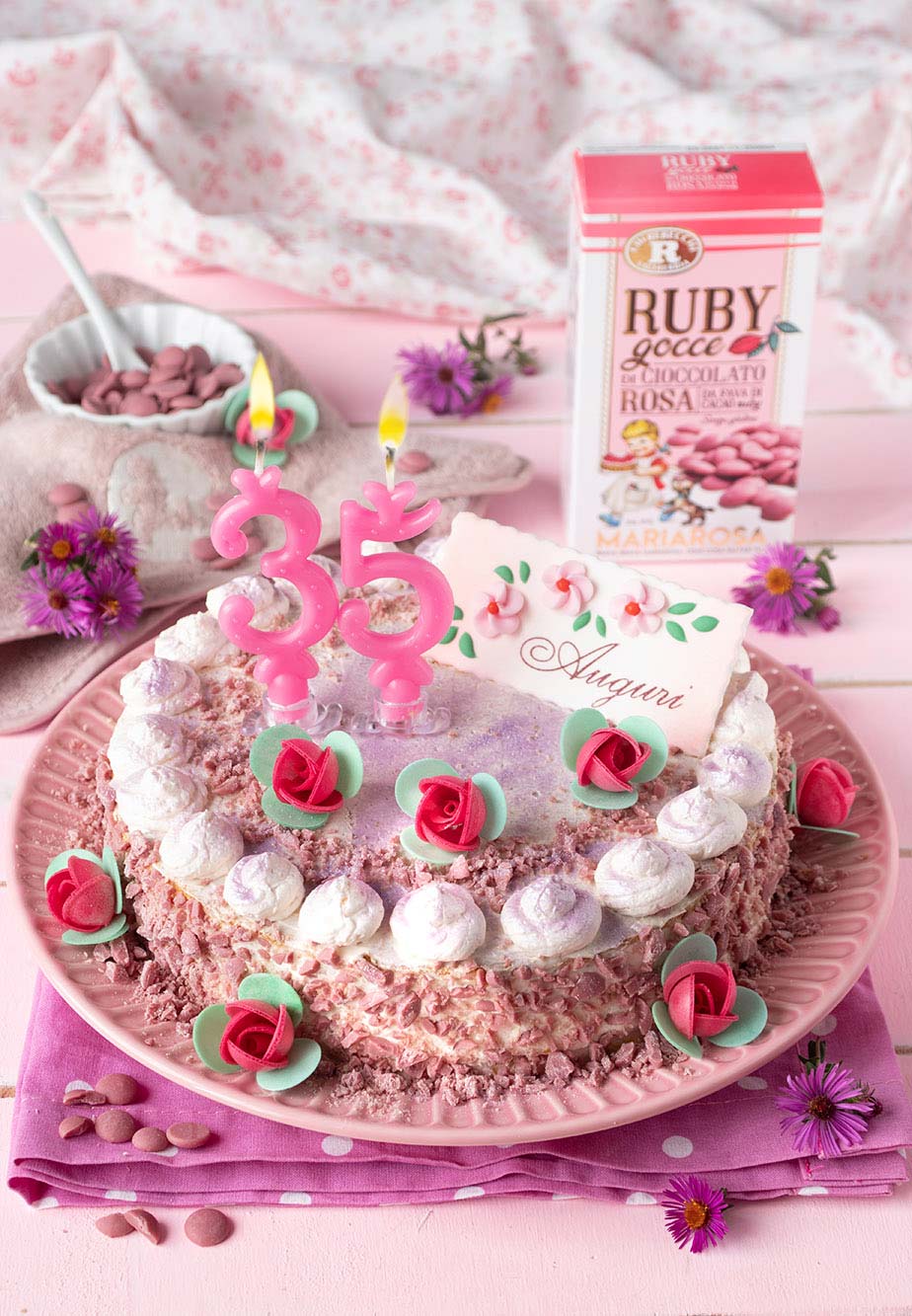 Torta di compleanno ruby di Mariarosa
