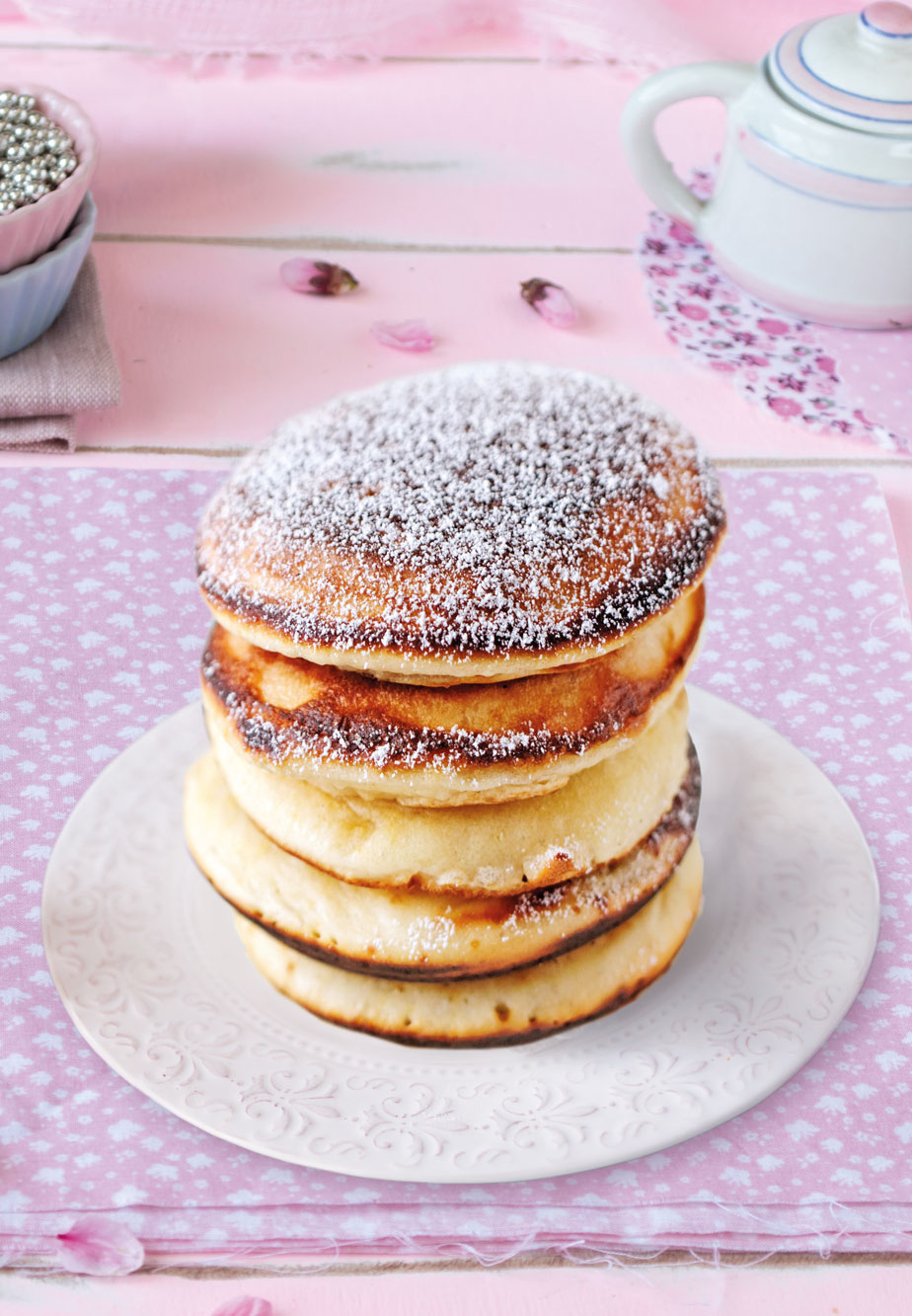 Pancake con cioccolato e mirtilli