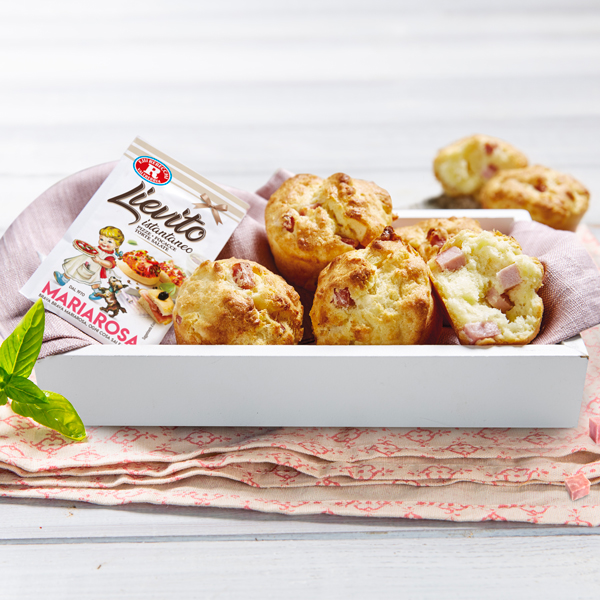 muffin salati al prosciutto