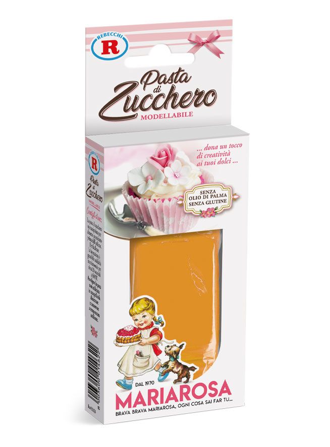 Pasta di zucchero arancione