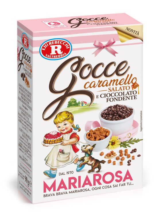 Cofanetto di gocce di cioccolato fondente