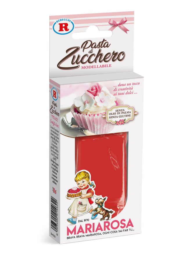 Pasta di zucchero rossa