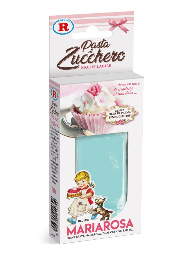 pasta di zucchero azzurra