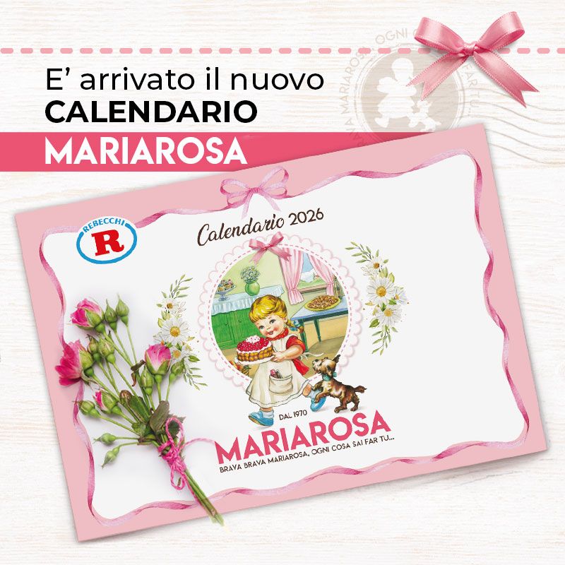 Ecco il nuovo calendario 2026 Mariarosa!