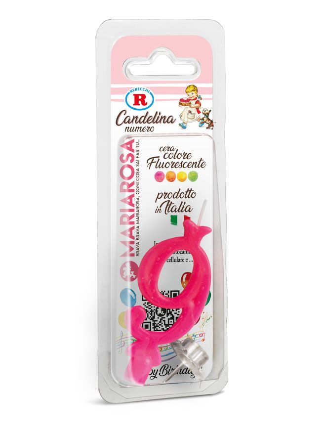 Candelina Fluo rosa